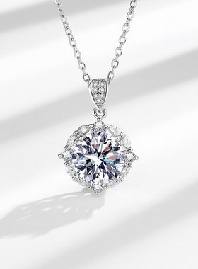 直播电商热销珠宝设计师款奢华大气八心八箭锆石戒指耳钉项链套装