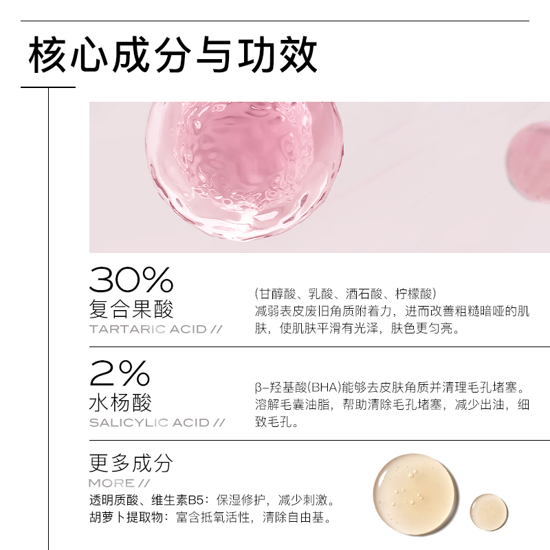 The Ordinary30%果酸面膜水杨酸精华控油改善痘印去闭口粉刺黑头-图1