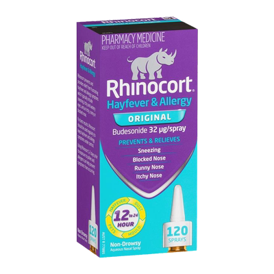 Rhinocort澳洲小犀牛鼻炎喷雾剂打喷嚏花粉过敏性鼻炎药布地奈德