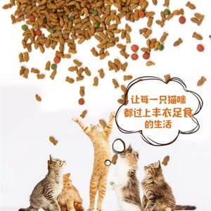 亿迪猫粮2.5kg/5kg成猫幼猫流浪猫咪三文海洋鱼味10斤全价猫主粮