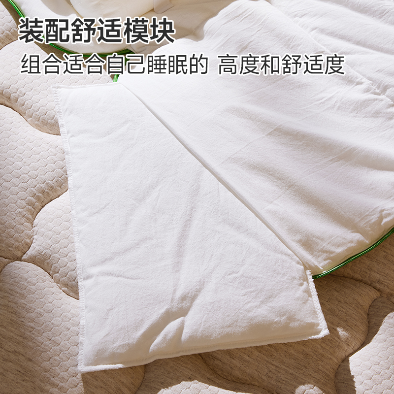 麻大师PE软管分区可拆水洗枕头助睡眠护颈椎牵引托颈睡觉专用修复 - 图1
