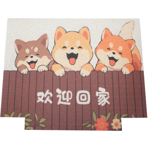 卡通入户门丝圈地垫门口防滑脚垫进门家用蹭土地毯玄关门垫可裁剪 - 图3