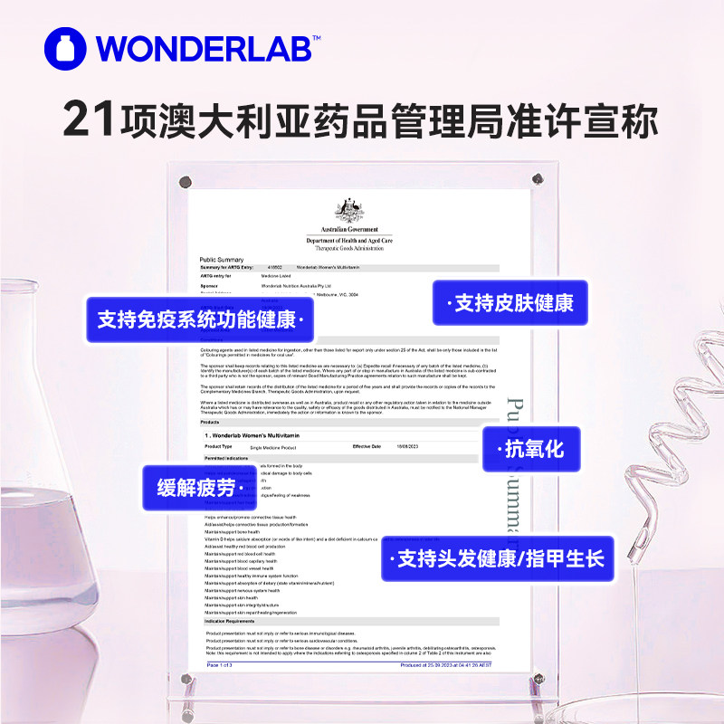  WonderLab海外复合维生素/矿物质