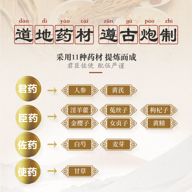 古汉0.41 g*100片失眠精养生精片 古汉药品健脾益肾