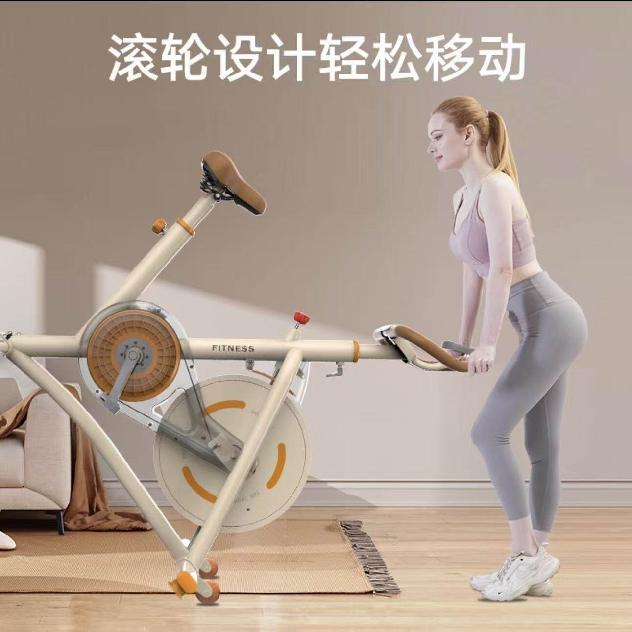 Home spinning silent exercise bike for aerobic fitness