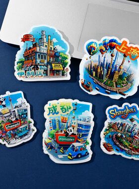 亚克力冰箱贴定制宝宝logo情侣动漫照片磁贴个性创意diy来图定做