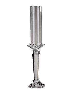 欧式水晶玻璃烛台餐桌浪漫蜡烛台摆件装饰婚庆家居客厅道具白水晶