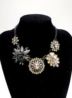 合金镀金珠珠女外贸孤品项链