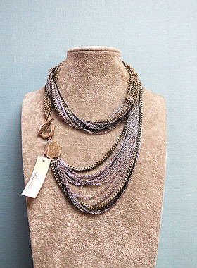 潮牌合金镀金女孤品项链