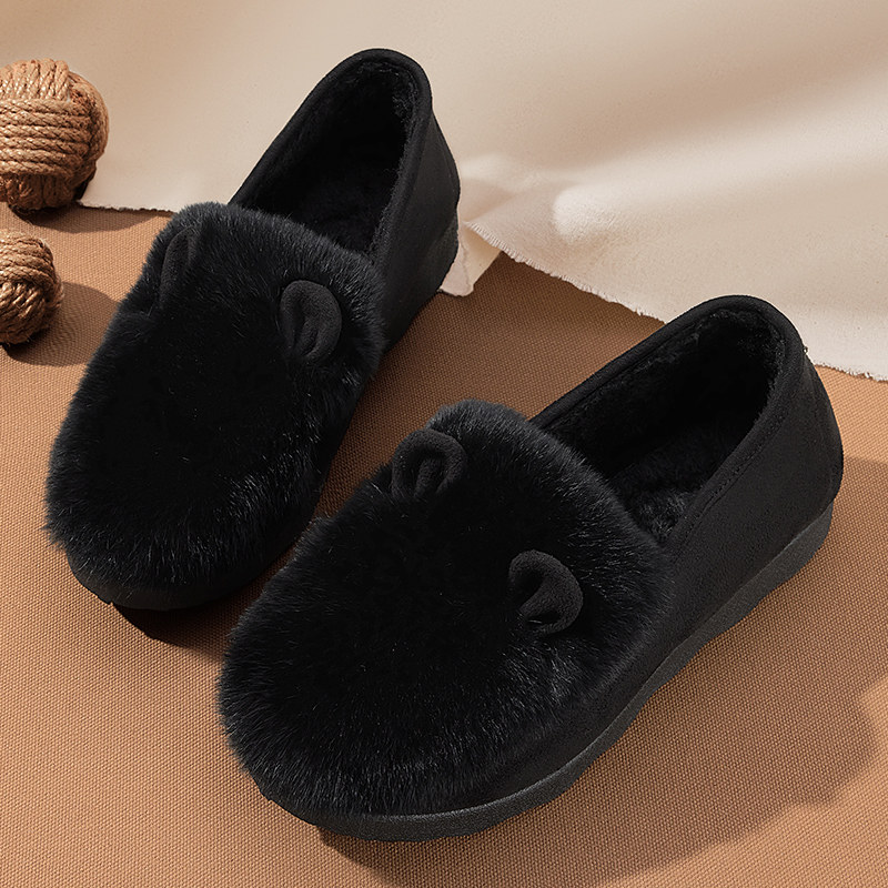 棉鞋女冬季加绒加厚休闲中老年奶奶妈妈老北京布鞋毛毛秋豆豆鞋子,淘宝优惠券,粉丝福利购,淘宝优惠卷