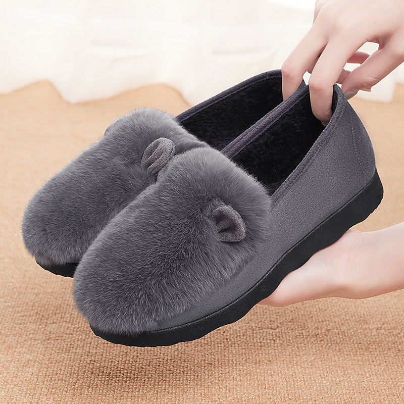 棉鞋女冬季加绒加厚休闲中老年奶奶妈妈老北京布鞋毛毛秋豆豆鞋子,淘宝优惠券,粉丝福利购,淘宝优惠卷