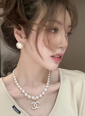 亿囍服配铜合金仿珍珠耳饰仿气质耳钉耳环小众轻奢复古ins法式女