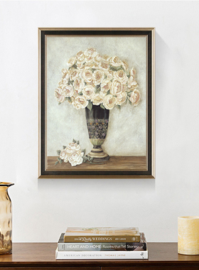 网红现代美式玄关装饰画简美轻奢大气壁餐雅厅卧室素挂画客厅走廊