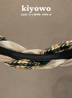 编织麻花字母发箍女发卡洗脸头箍