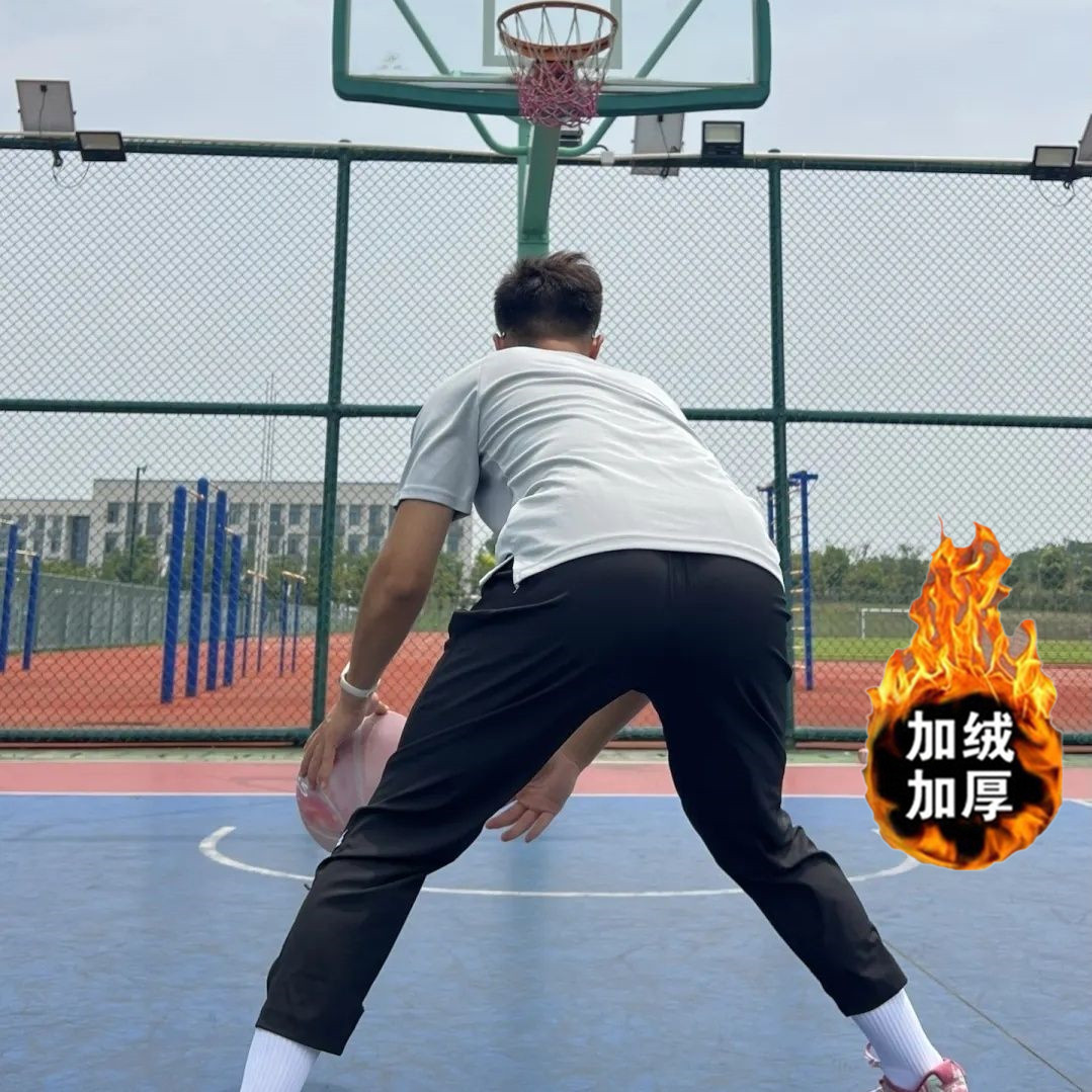 SLAMBALL秋冬季拉链运动长裤男速干透气篮球训练裤宽松加绒跑步裤,淘宝优惠券,粉丝福利购,淘宝优惠卷