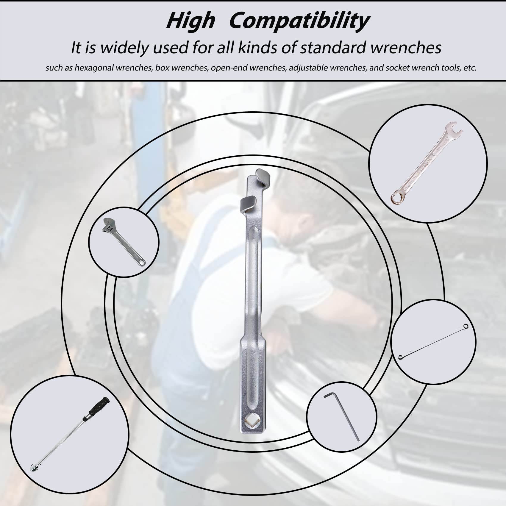 扳手延长杆通用扳手扩展工具 扭力扳手加长Wrench Extender Tool - 图2