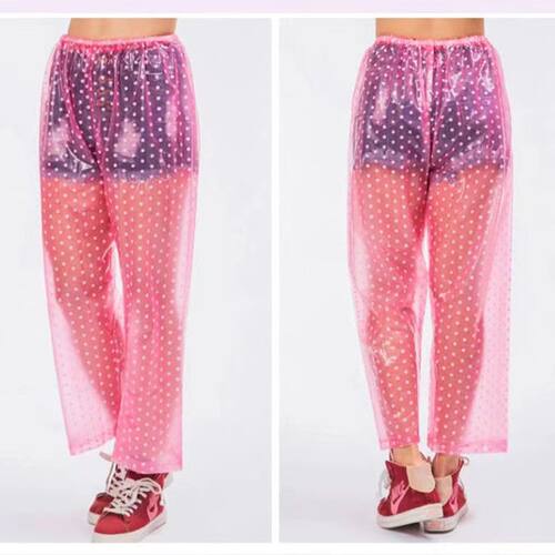 男女下半身雨裤单件加厚防暴雨防水裤干活采茶外卖骑行耐磨大雨裤 - 图1