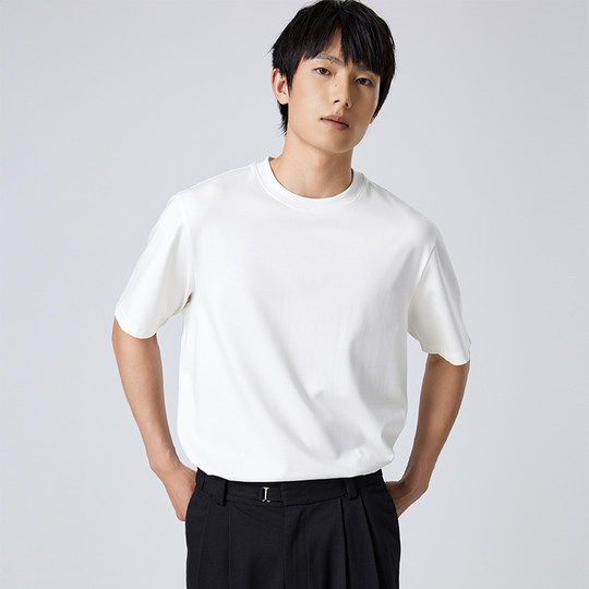 TUTM Мужская одежда Pima, хлопковая модальная базовая однотонная футболка с длинными рукавами, мужская новинка 2024 года, осенний топ в подвале