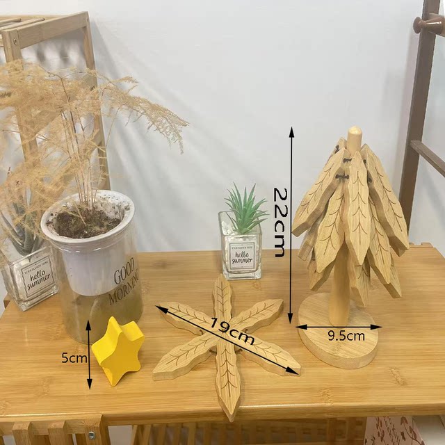 Placemat Solid wood insulation pad Anti-scalding and anti-slip coaster pot pad