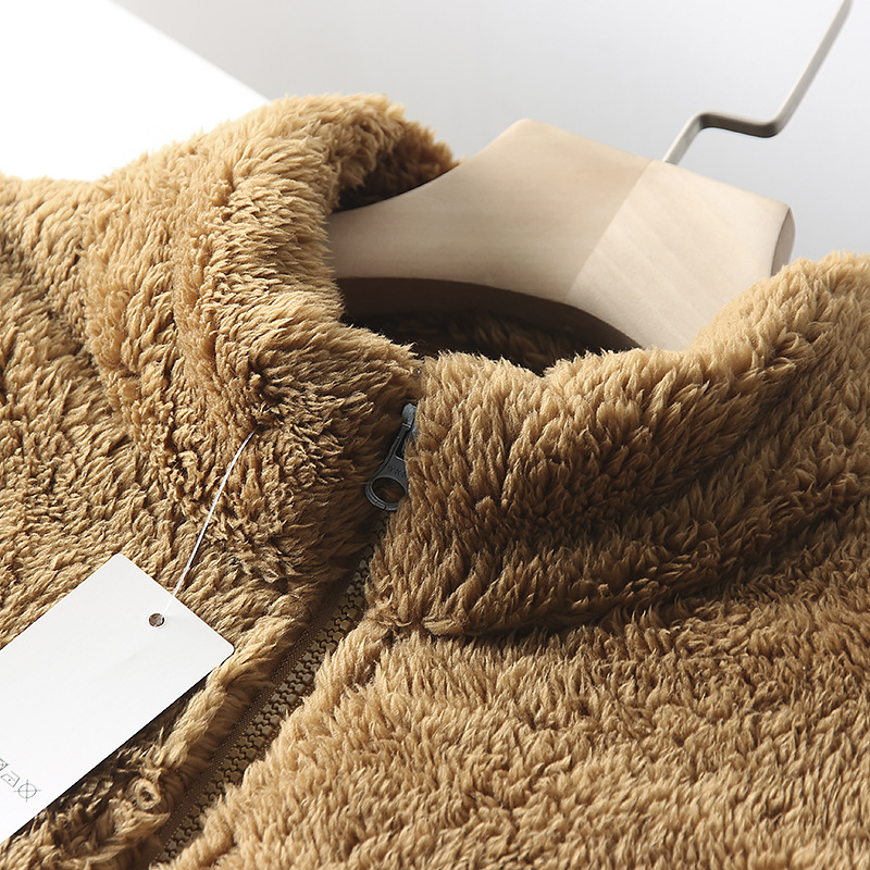 日单优珊瑚绒立领拉链马甲背心男轻保暖抓绒冬2025新款摇粒绒马夹 - 图1