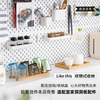 Customized acrylic perforated board punch-free storage rack