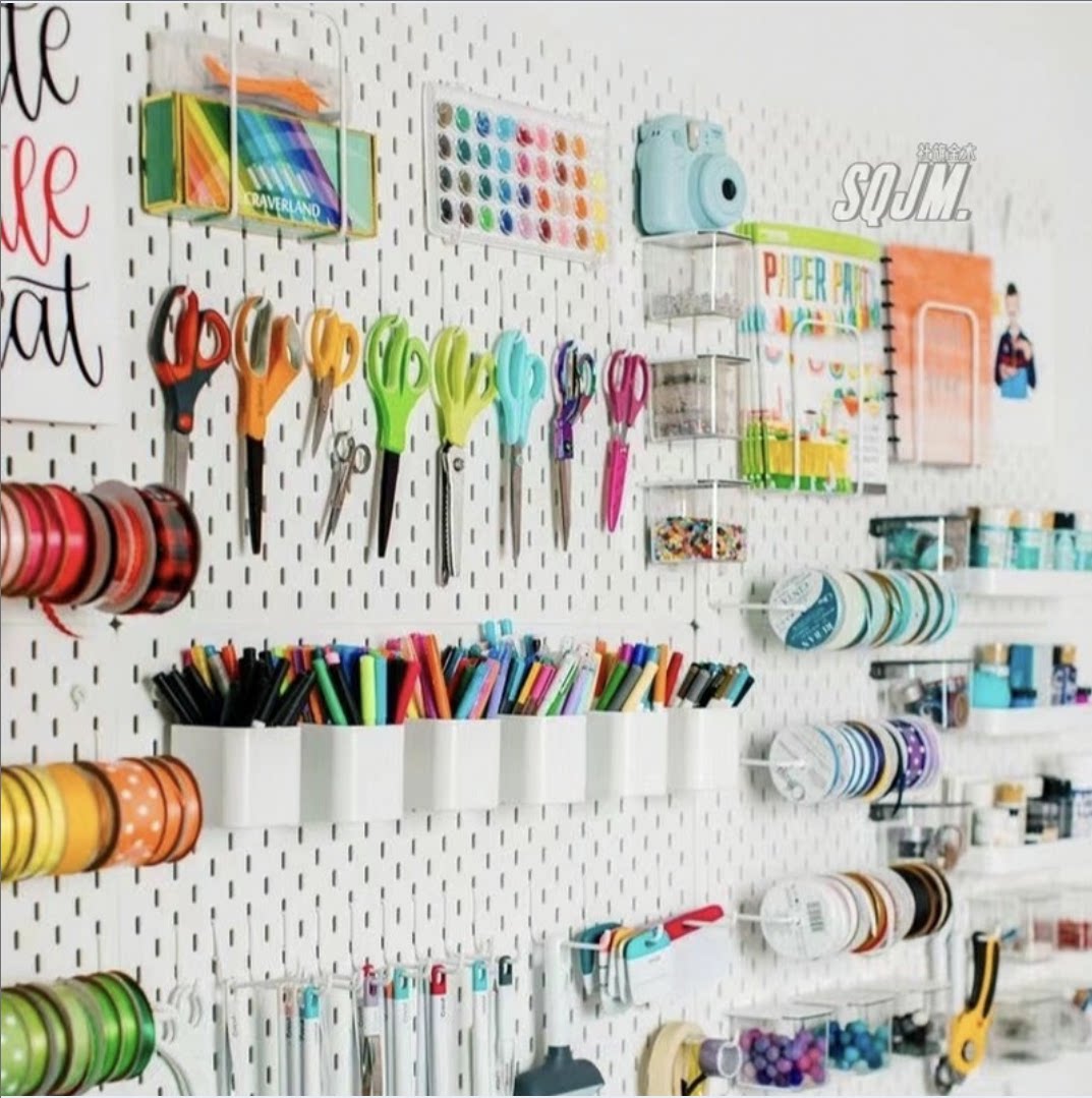 Acrylic hole board accessories hook storage shelf
