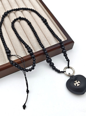 欧美新款甜酷爱心十字架项链