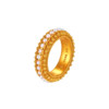 Palace quality ancient handmade gold graceful ring