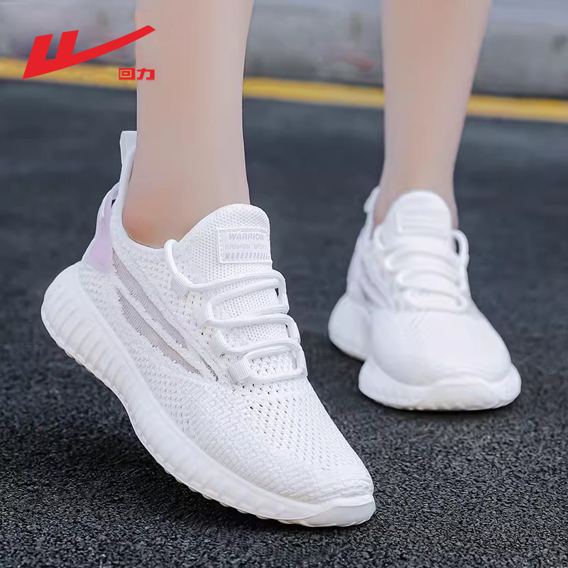 回力妈妈鞋子女夏季网面透气休闲健步鞋中老年轻便软底跑步运动鞋 - 图0