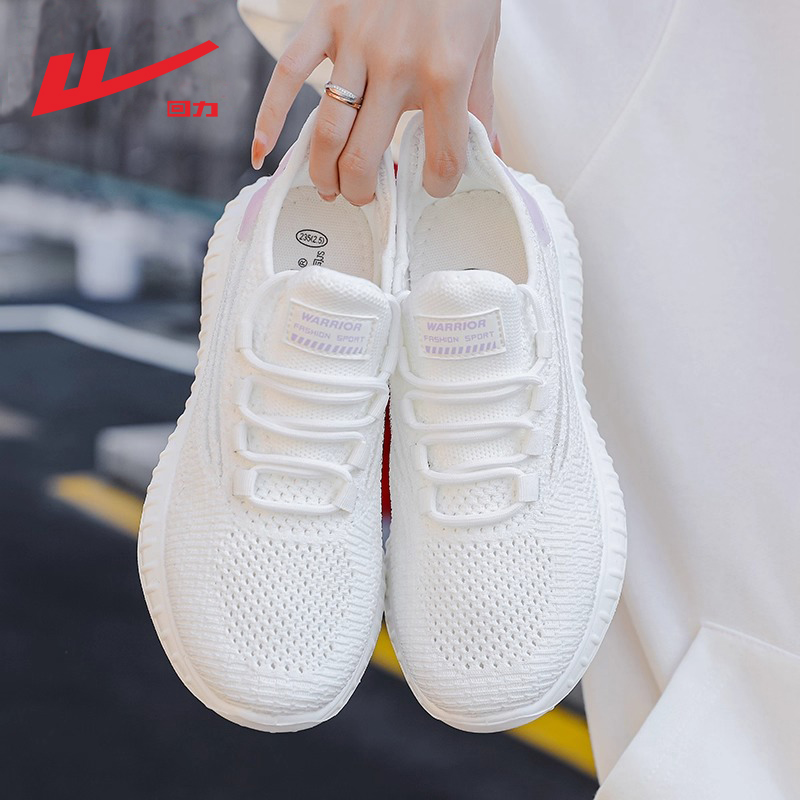 回力妈妈鞋子女夏季网面透气休闲健步鞋中老年轻便软底跑步运动鞋 - 图2