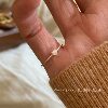 Original design love moissanite ultra-fine silver tail ring