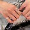 Original design moon shape sterling silver 925 tail ring