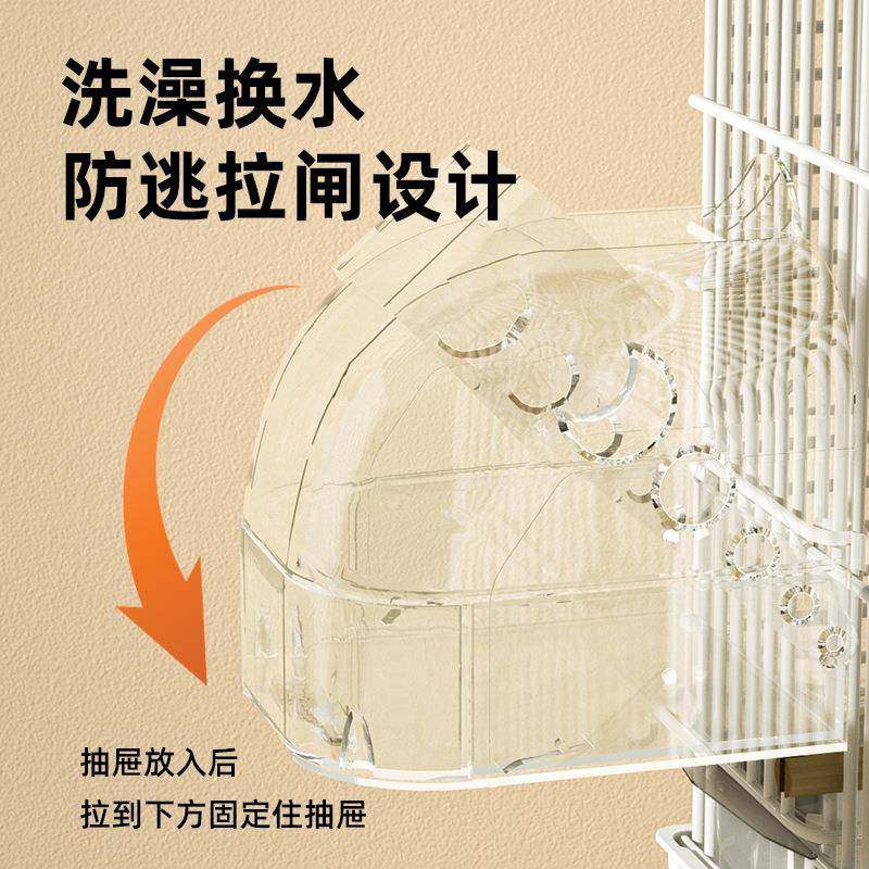 鹦鹉洗澡器大号浴室鸟笼用品多用途浴房睡窝喂食盒虎皮小鸟洗澡盆,淘宝优惠券,粉丝福利购,淘宝优惠卷