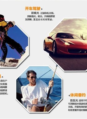 优雅偏光太阳眼镜女潮防眩光司z机镜防紫外渐变墨镜户外可另配近