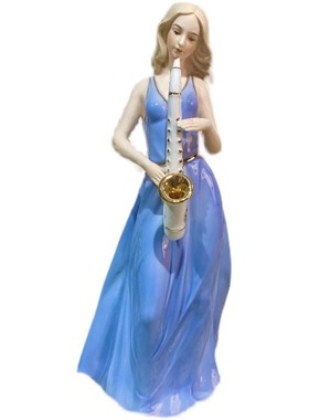 创意女孩陶瓷摆件家居客厅酒柜房间少女心装饰品新结婚礼物送新人