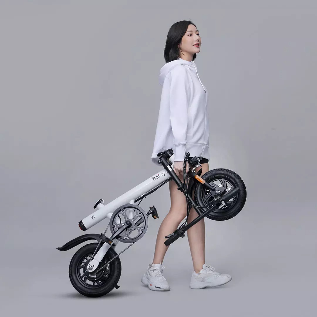 Baicycle小米小白折叠电动助力自行车成人女生迷你小型超轻新国标 - 图3