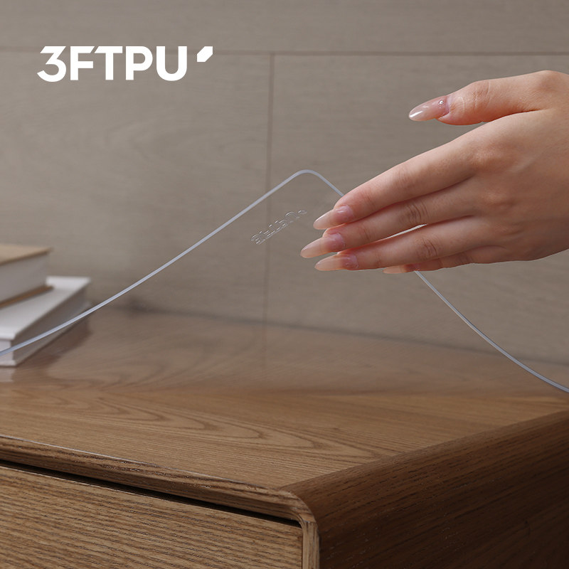 他家3FTPU【老爸抽检】透明电视柜桌布桌垫防水免洗软玻璃保护垫,淘宝优惠券,粉丝福利购,淘宝优惠卷