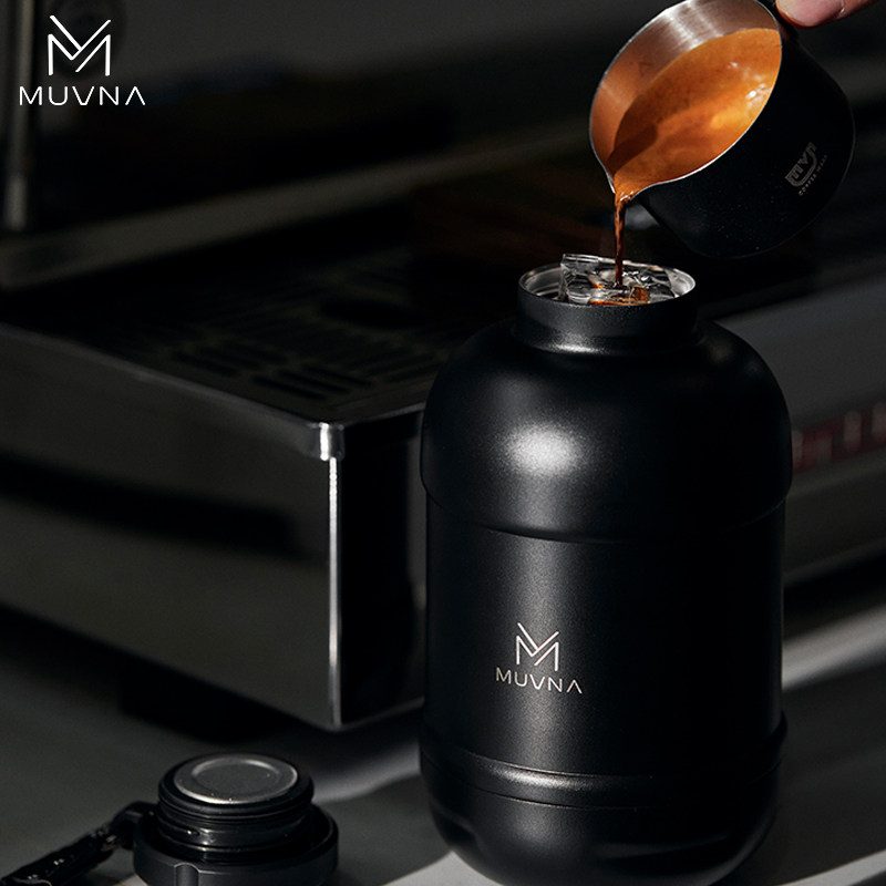 MUVNA慕威纳 户外咖啡杯不锈钢便携保温大容量随行杯泡茶双层水杯,淘宝优惠券,粉丝福利购,淘宝优惠卷