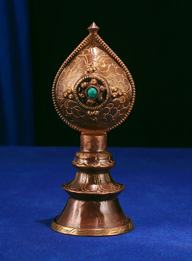 尼泊尔进口紫铜鎏金雕花八吉祥曼扎茶罗三十七供曼扎盘家用摆件