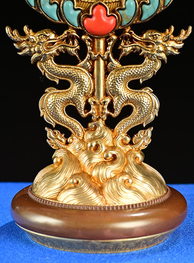 纯铜提镜供佛用品慧宝准密宗