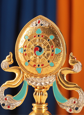 八吉祥摆件西藏合金八宝组合藏式八宝吉祥家居办公玄关门店装饰品