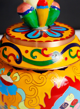 景泰蓝宝瓶磨光金丝宝瓶装饰四款藏传供佛用品西藏民族用品摆件