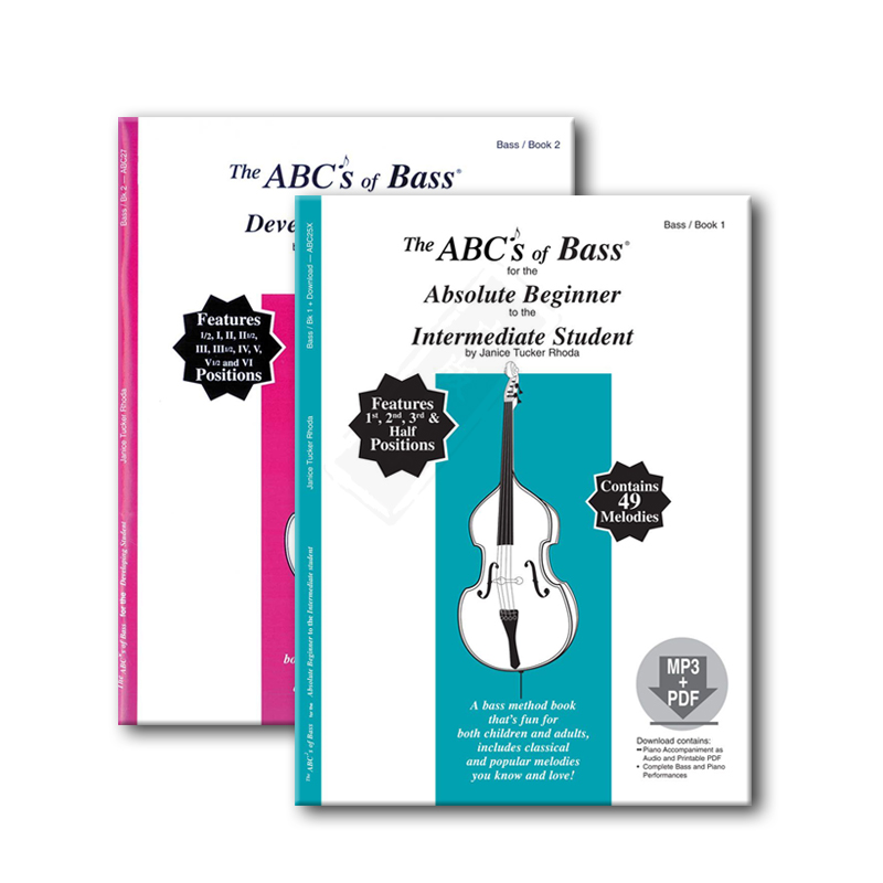 ABC低音提琴教材 塔克 罗达 卷一附在线音频 全套共一至二卷 费舍尔原版乐谱书 The ABCs of Bass Beginner To Intermediate - 图3