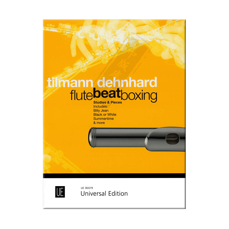 长笛练习曲和作品 德恩哈德 维也纳UE原版乐谱书 Dehnhard Flute Beat Boxing Studies and Pieces UE36619 - 图2