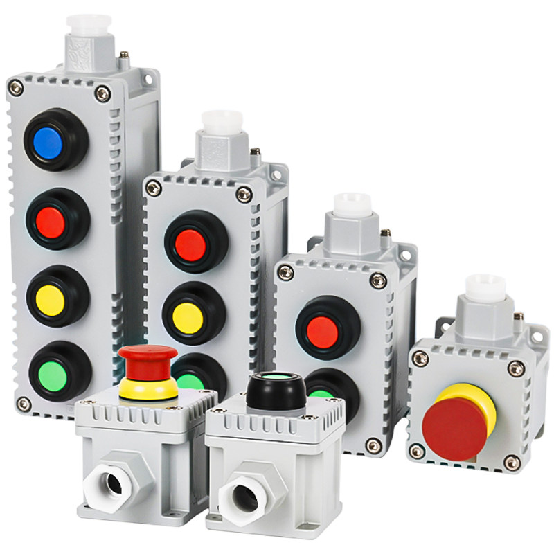 LA53-1H 2H 3H 4H防爆防腐控制按钮盒按钮开关急停按钮盒自锁控制 - 图3