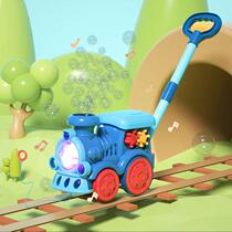 Childrens hand push Pacing Bubble Machine Toys 1-3 Years 5 Year Old Pushing LeLearning Walker With single pole for men and women