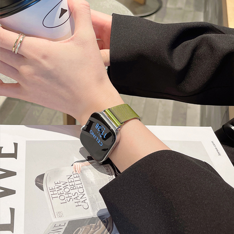 适用华为fit43手表表带watchfit2渐变米兰金属磁吸夏天男女款表链 - 图1