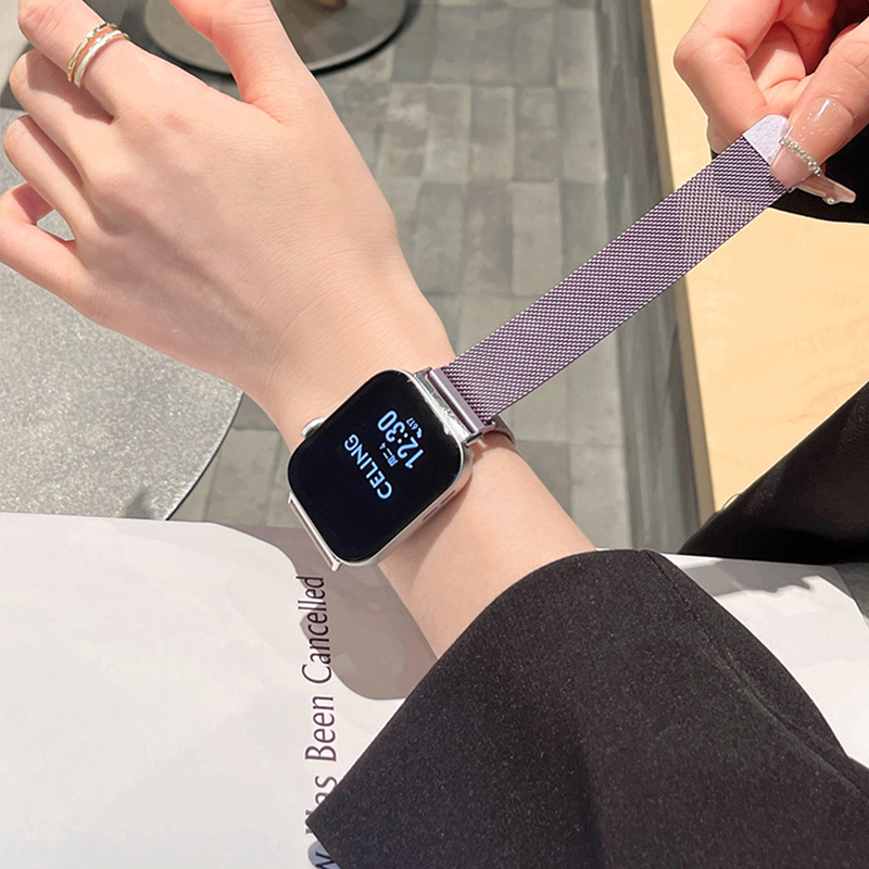 适用华为fit43手表表带watchfit2渐变米兰金属磁吸夏天男女款表链 - 图3