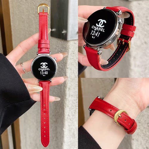 适用华为gt6表带真皮gt5小蛮腰gt3新款watch4pro荣耀magic2秋冬 - 图0