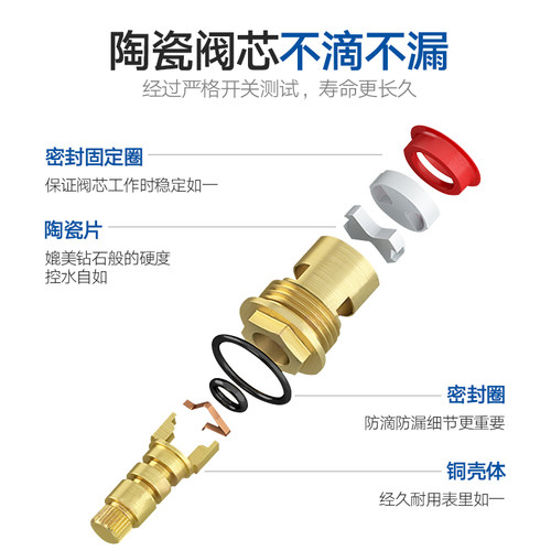 九玫王全自动洗衣机水龙头专用全铜拖把池不锈钢家用水嘴快开四分-图2